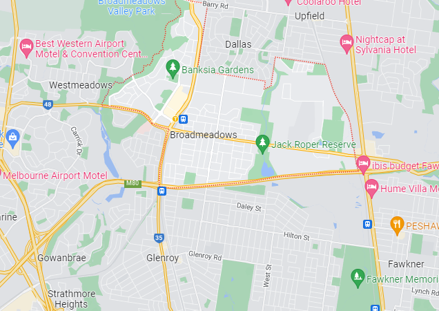 Ducted Heating Broadmeadows map area