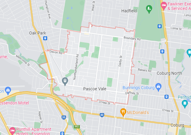 Ducted Heating Pascoe Vale map area