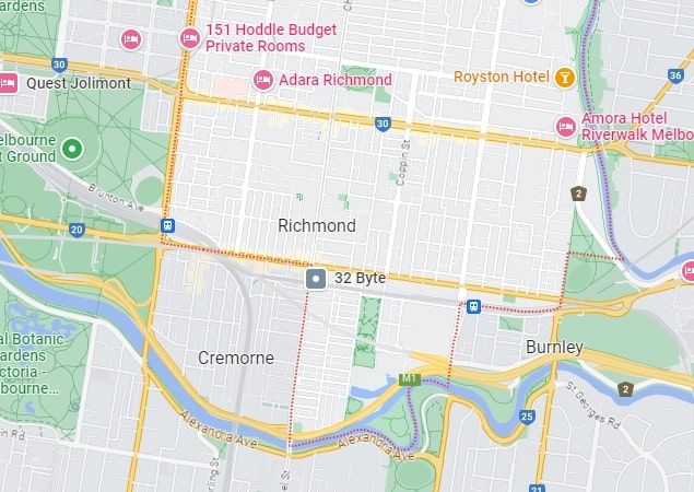 Ducted Heating Richmond map area