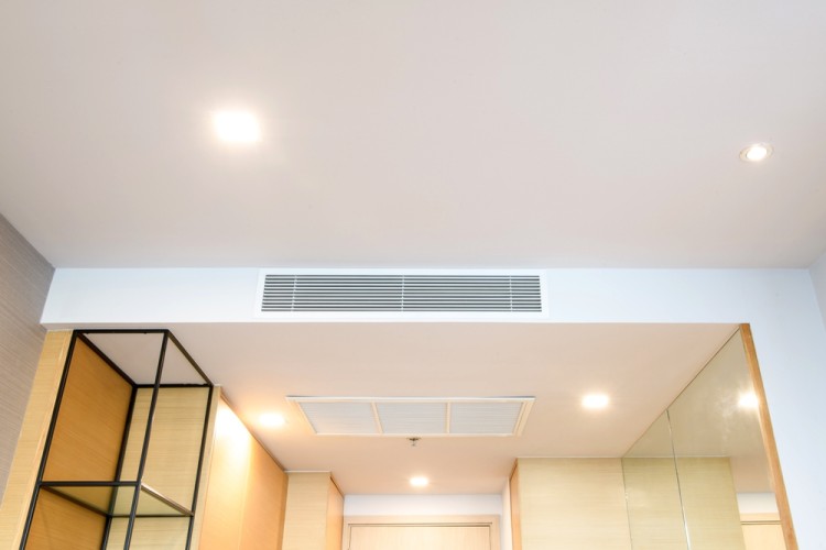 Ducted Daikin unit in home